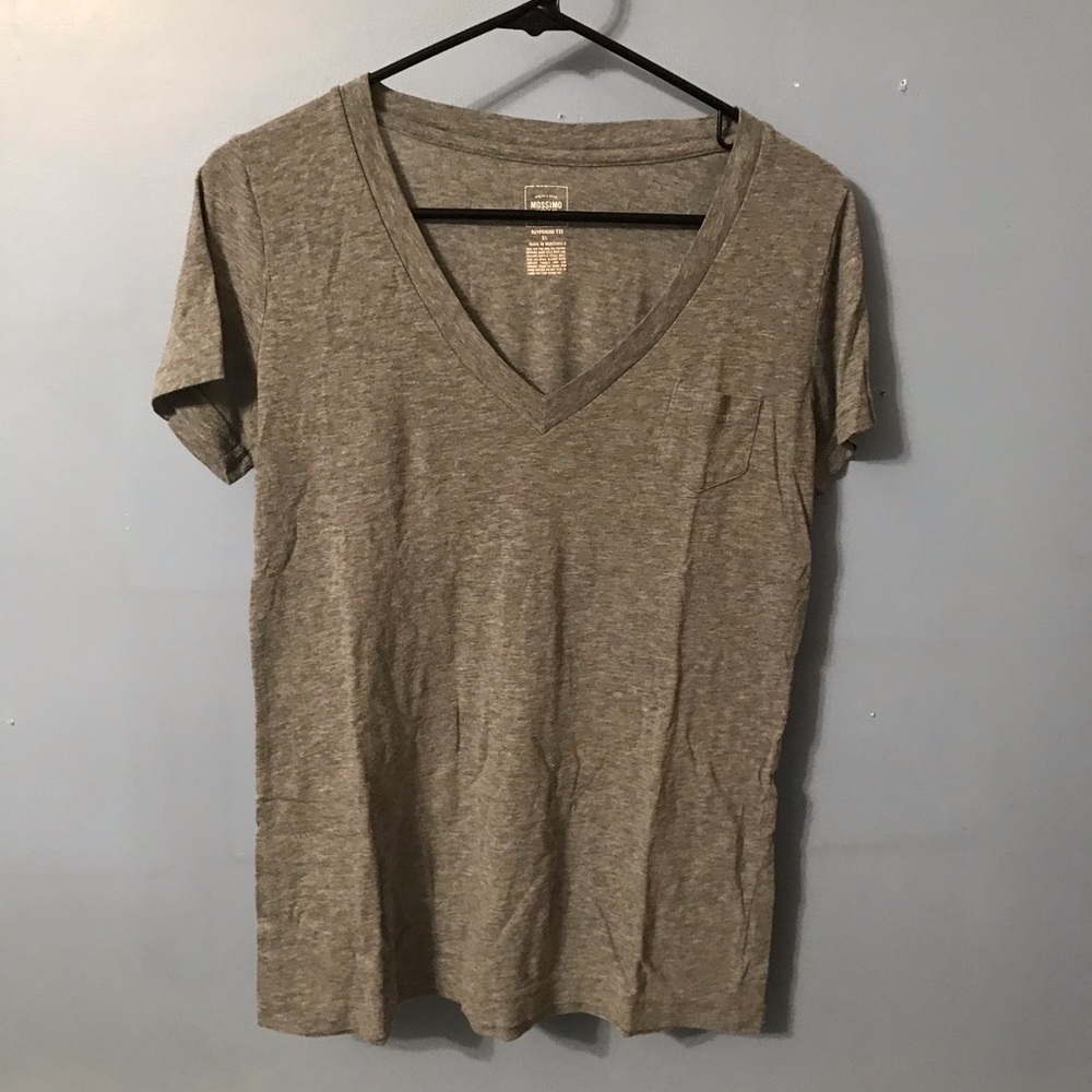 Heathered vneck T-shirt